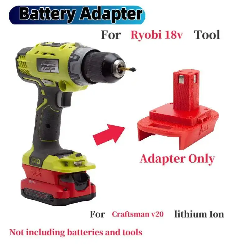 Battery Adapter Converter for Craftsman 20V Li-ion To Ryobi ONE+ 18 Cordless Tools Converter (Not include tools and battery)