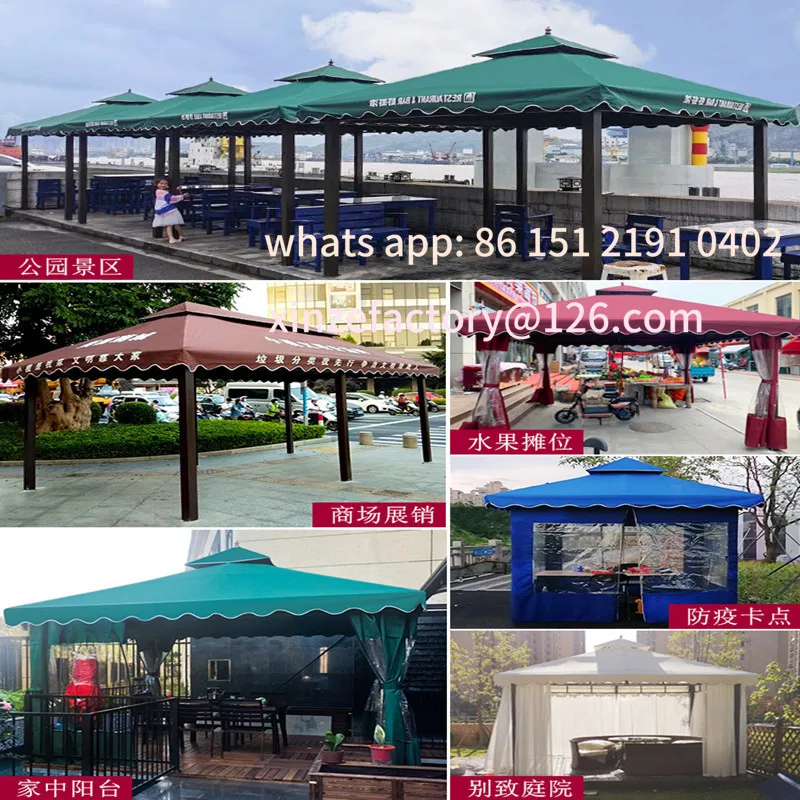 Customizable outdoor pavilion courtyard outdoor wrought iron villa leisure pavilion balcony canopy rooftop garden canopy