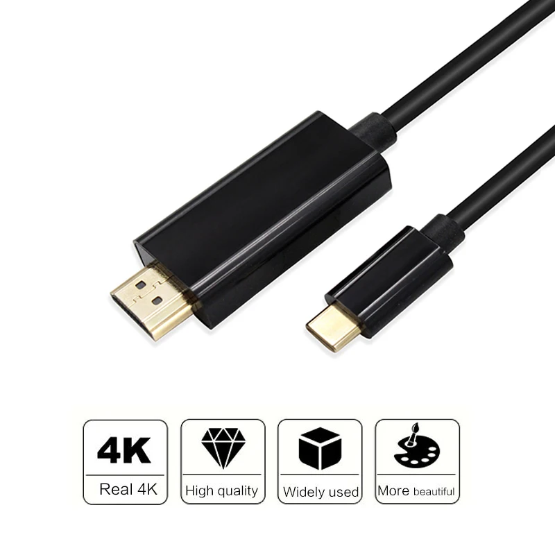 Adattatore cavo da USB C a HDMI 4K convertitore Video tipo c da USB 3.1 a HDMI 1.8M supporto Thunderbolt per huawei mate 20 macBook pro
