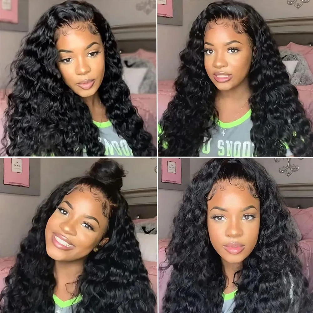 30 40 بوصة شعر مستعار موجة عميقة 360 13x6 HD الدانتيل الباروكة الأمامية شعر الإنسان 200% الكثافة 5x5 غلويليس الدانتيل موجة المياه الجبهة الباروكات للنساء