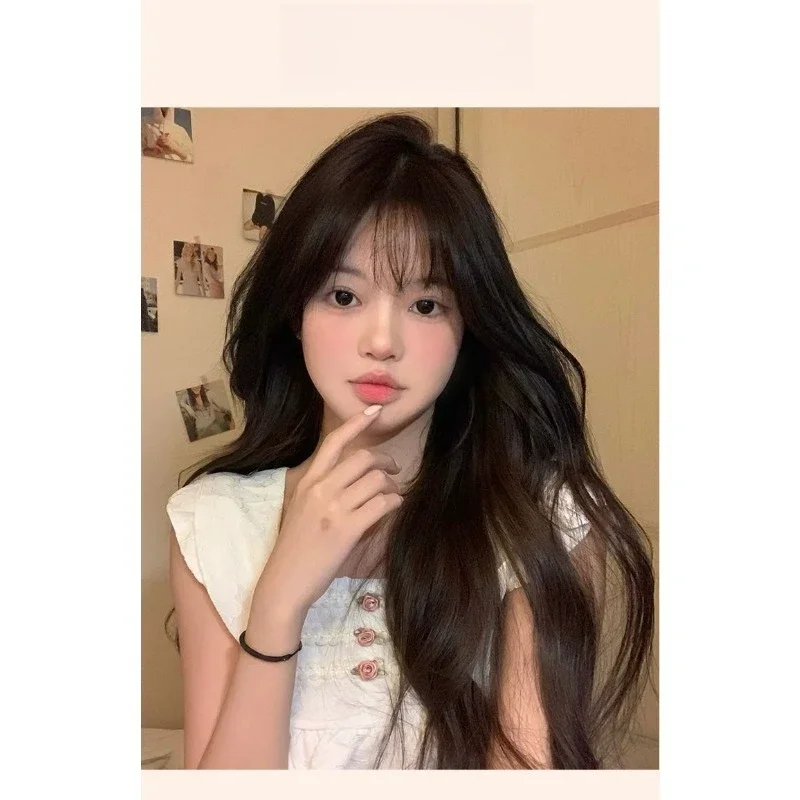 

Wig female long hair autumn simulation long curly hair volume high cranial top fluffy Internet celebrity same lolita full headge