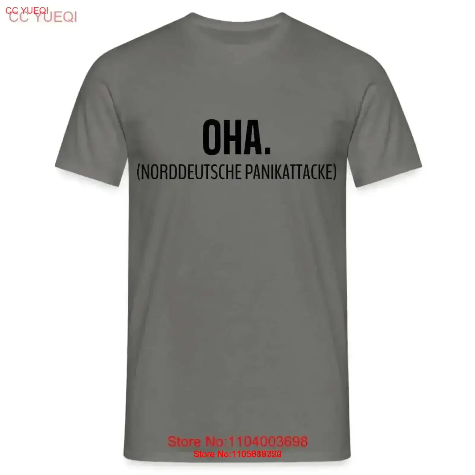 T Shirt OHA North German Panic Attack Funny vintage Washed Breathable homme designer clothes Soft graphic Top For Everyday Wear