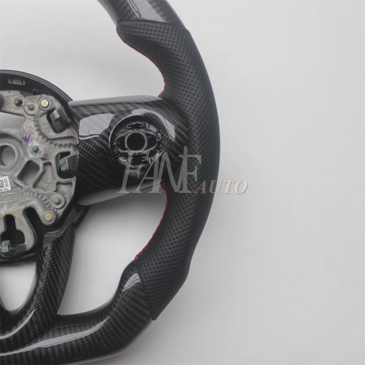 Replacement Real Carbon Fiber Steering Wheel with Leather for BMW MINI F55 F56 F57 F60