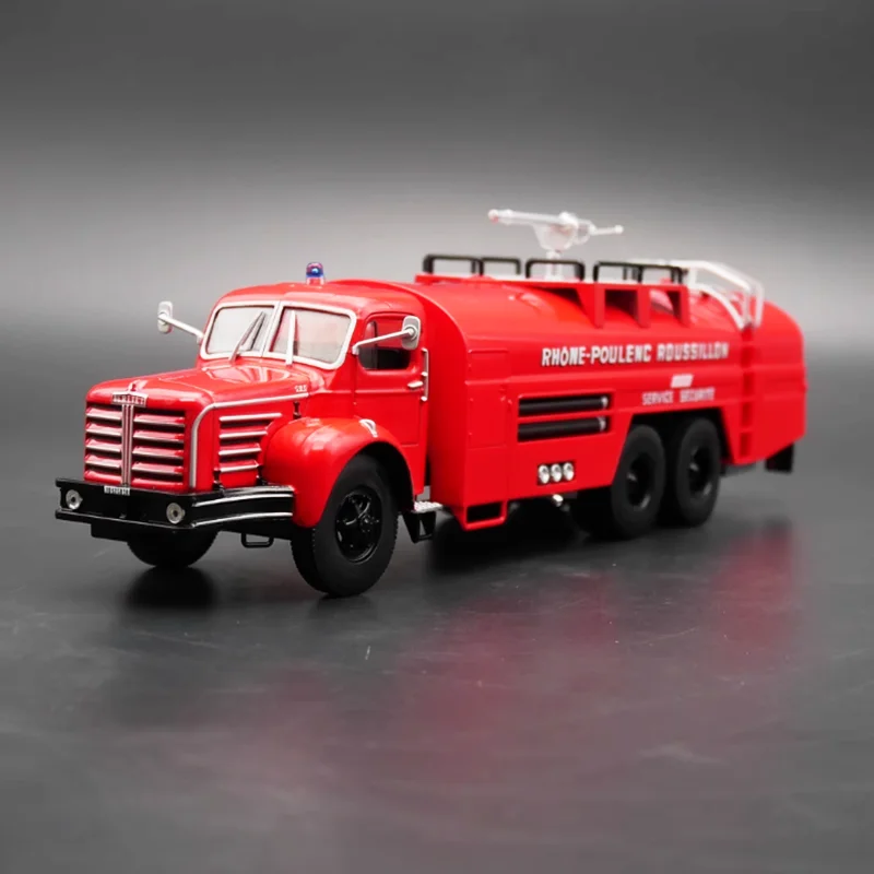 IXO Diecast escala 1:43 aleación Berliet GBO motor de bomberos modelo de coche producto terminado juguete de simulación colección regalo pantalla estática