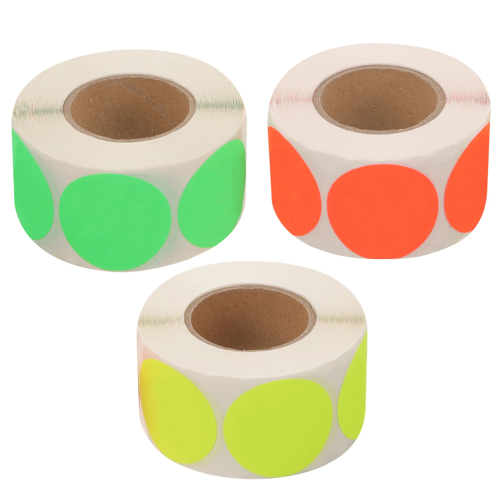 

3 Rolls Inventory Control Label Use Shipping Box Labels Food Storage Copper Plate Stickers