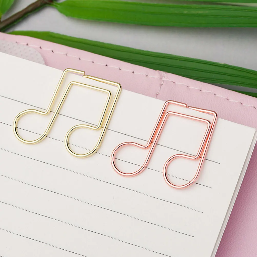 

40 Pcs Moon Note Paper Clips Colorful Cute Office Supplies Metal Clamps Smooth Files Notebooks Bookmarks Portable