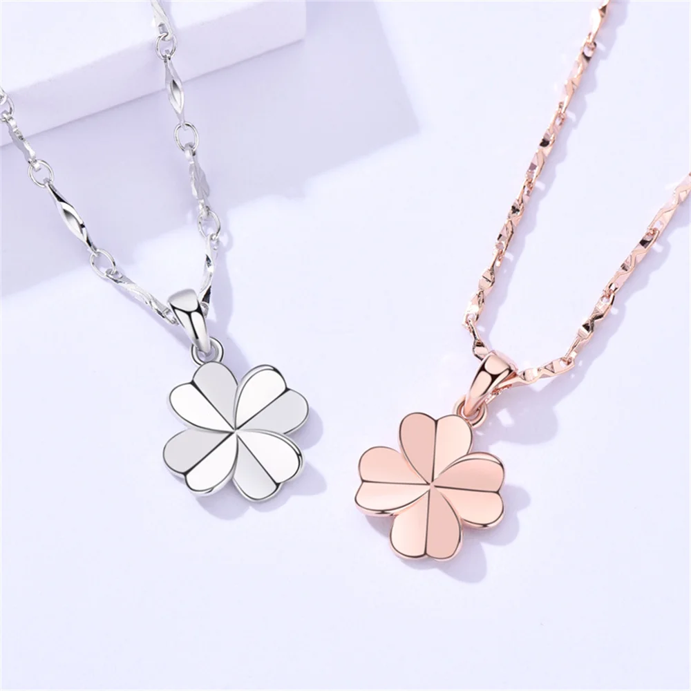 

Корейский кулон S925 — полированный клевер, цветочное золото, роскошные стильные женские украшения