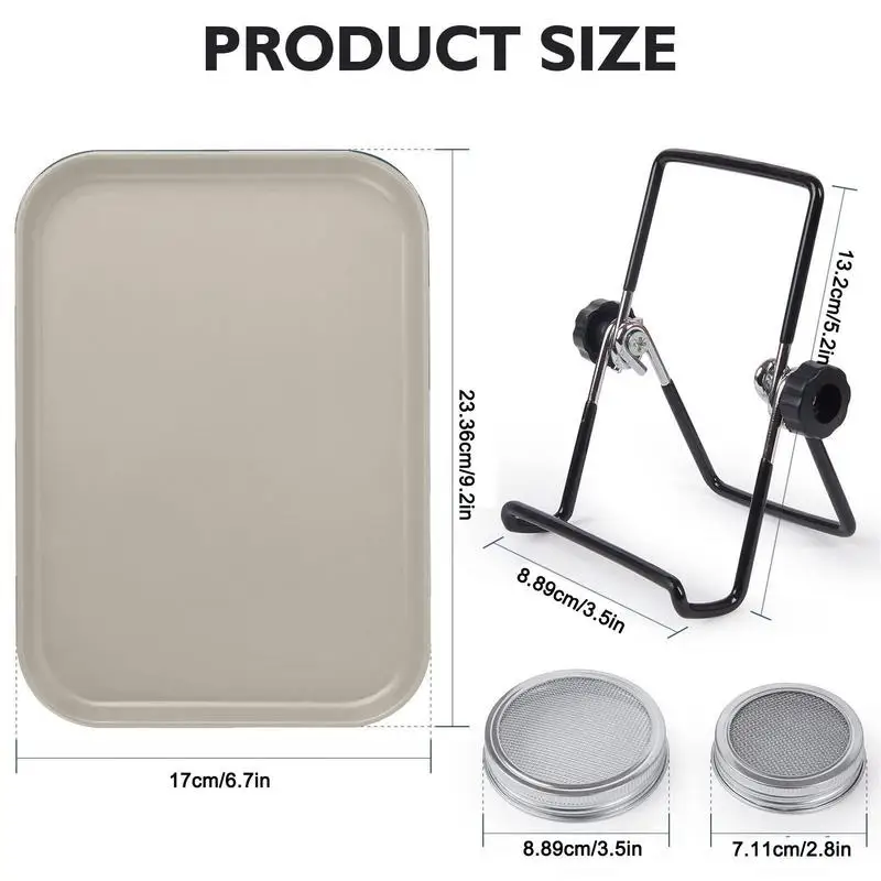 Keimglas Kit Samen sprießen Einmach gläser mit Sieb deckel haltbare Bohnen sprossen Anbau Kit für Samen Brokkoli Bohnen Jardin