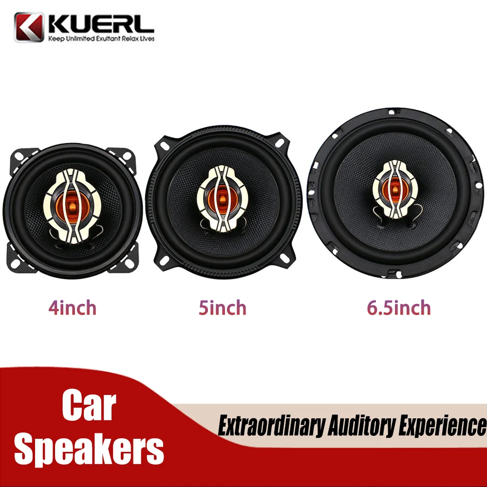 1 Pair 4/5/6.5 Inch Car Speakers Peak Power 100/120/150W Vehicle Door Auto Music Stereo Full Range Frequency Speakers Car Audio