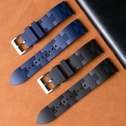 Premium Grade  Fluororubber Watch Strap  FKM 20mm For Hermès strap Bracelets Man Woman Diving Waterproof Quick Release Watchband