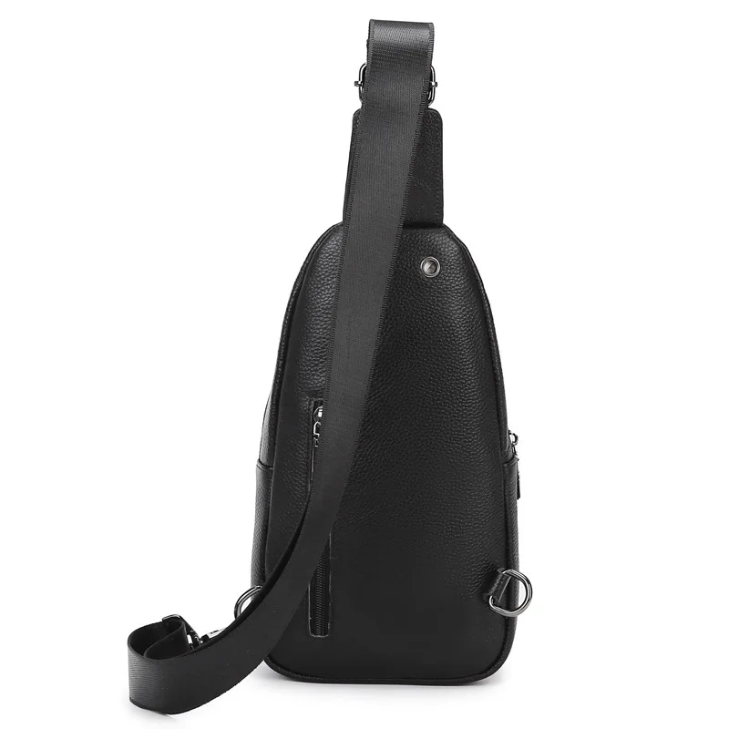 New Men's Chest Bag with A High-end Feel, Simple and Casual Crossbody Bag, Lightweight Outdoor Business Small Crossbody Bag