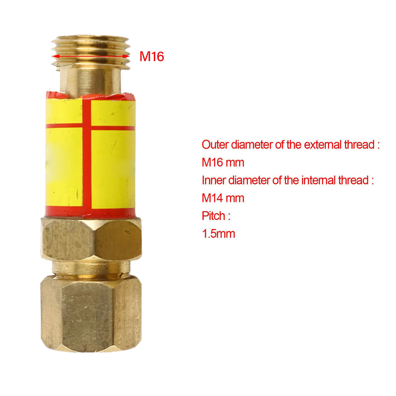 

1 Pair Oxygen Acetylene Check Valve Arrestor Flame Buster M16*1.5 HF2 Acetylene Check Valve Oxygen Acetylene Arrestor