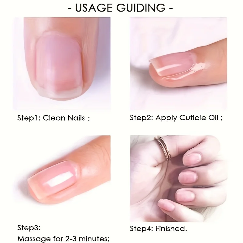 Nagelhautöl – Nagelpflege mit Vitamin E, Mandelöl und Jojobaöl – macht Nagelhaut weich, spendet Feuchtigkeit, repariert Trockenheit, Grate und Rauheit