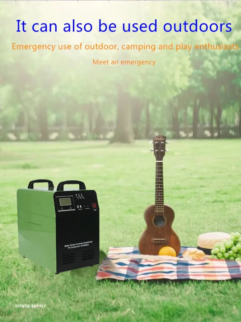 10w 20w 미니 태양 광 발전 키트, 전구 2 개 usb 포트 포함