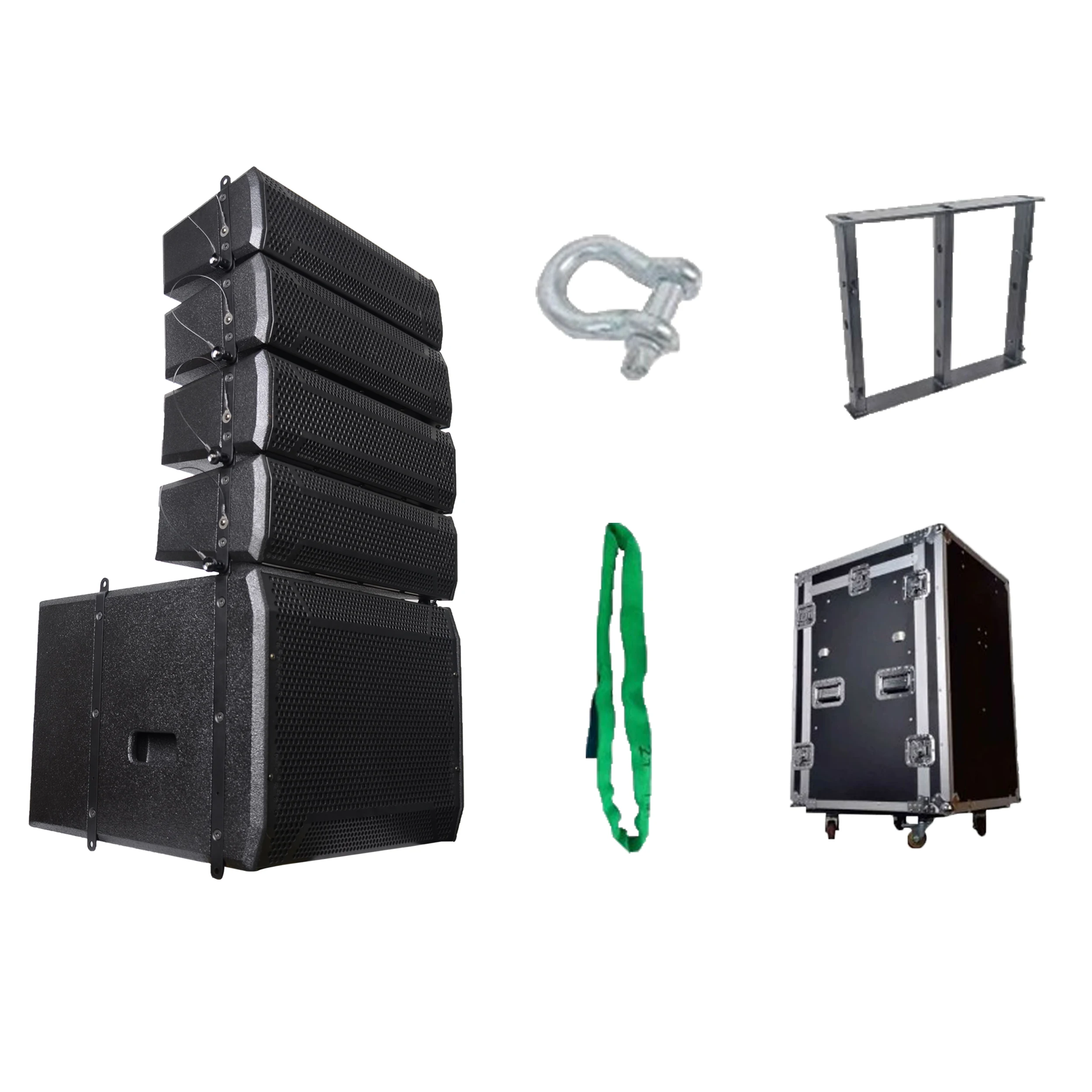 DASN LA615D3-COMBO 1300W Powered Speaker Active Concert Stage Line Array Speaker Sound System