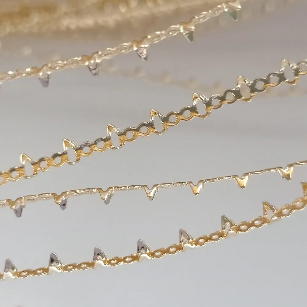 

14K Gold-encrusted Crystal Gemstone Edge Trim, Handcrafted Diy Jewelry with Pendant, Jade Pattern Hollowed-out Wrapping Thread