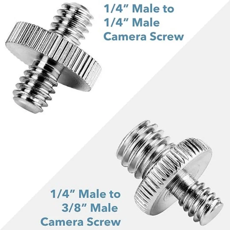 1/4 Inch to 3/8 Inch Male Camera Screw Mount Adapter Camera Conversion Screw  Camera Tripod/Monopod Adapter Accessories