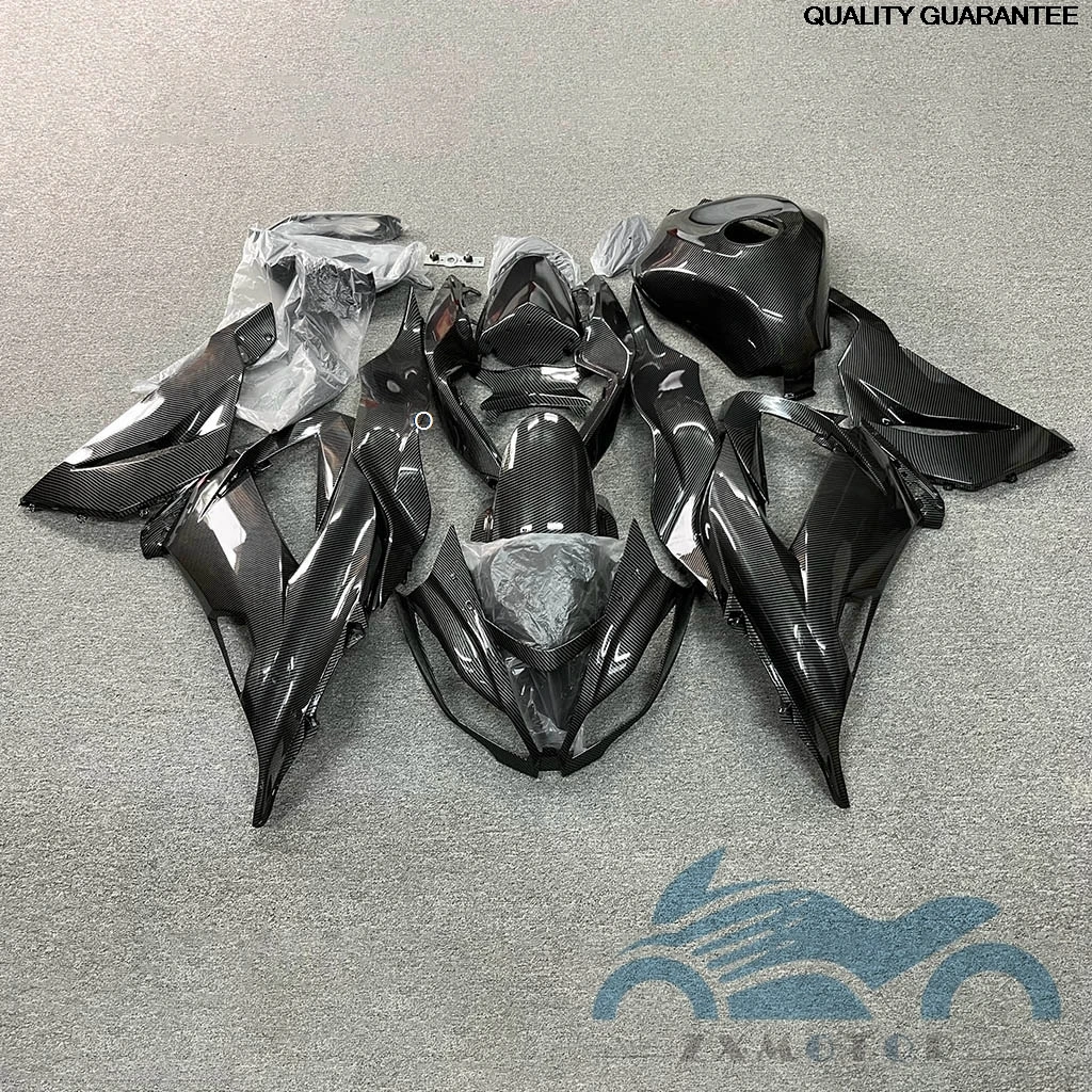 Carbon color Fairing kit ZX6R 2013 2014 2015 2016 2017 2018 2019 For Kawasaki Ninja ZX-6R ZX-6R Full set Fairings cowl New