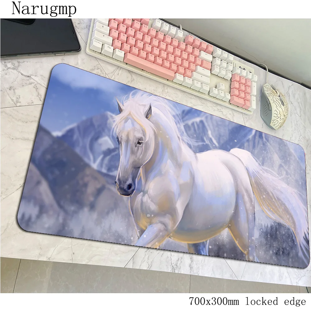 Horse Animal mouse pad thick gaming mousepad anime 900x400x4mm notbook desk mat locrkand padmouse games pc gamer mats