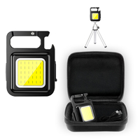 1PC/2PCS/4PCS Portable Mini LED Keychain Flashlight With Magnetic Rechargeable Outdoor Camping Lamps Bottle Opener Work Light