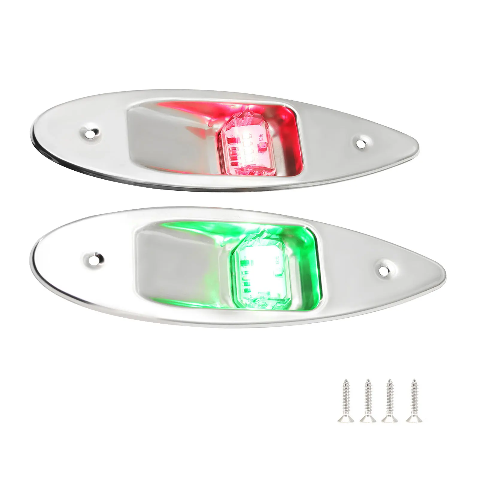12V LED-navigatielicht Marine Boot Signaalwaarschuwing Waterdichte lamp Bootzijboeg Pontons Licht Corrosiebestendig Rood en groen