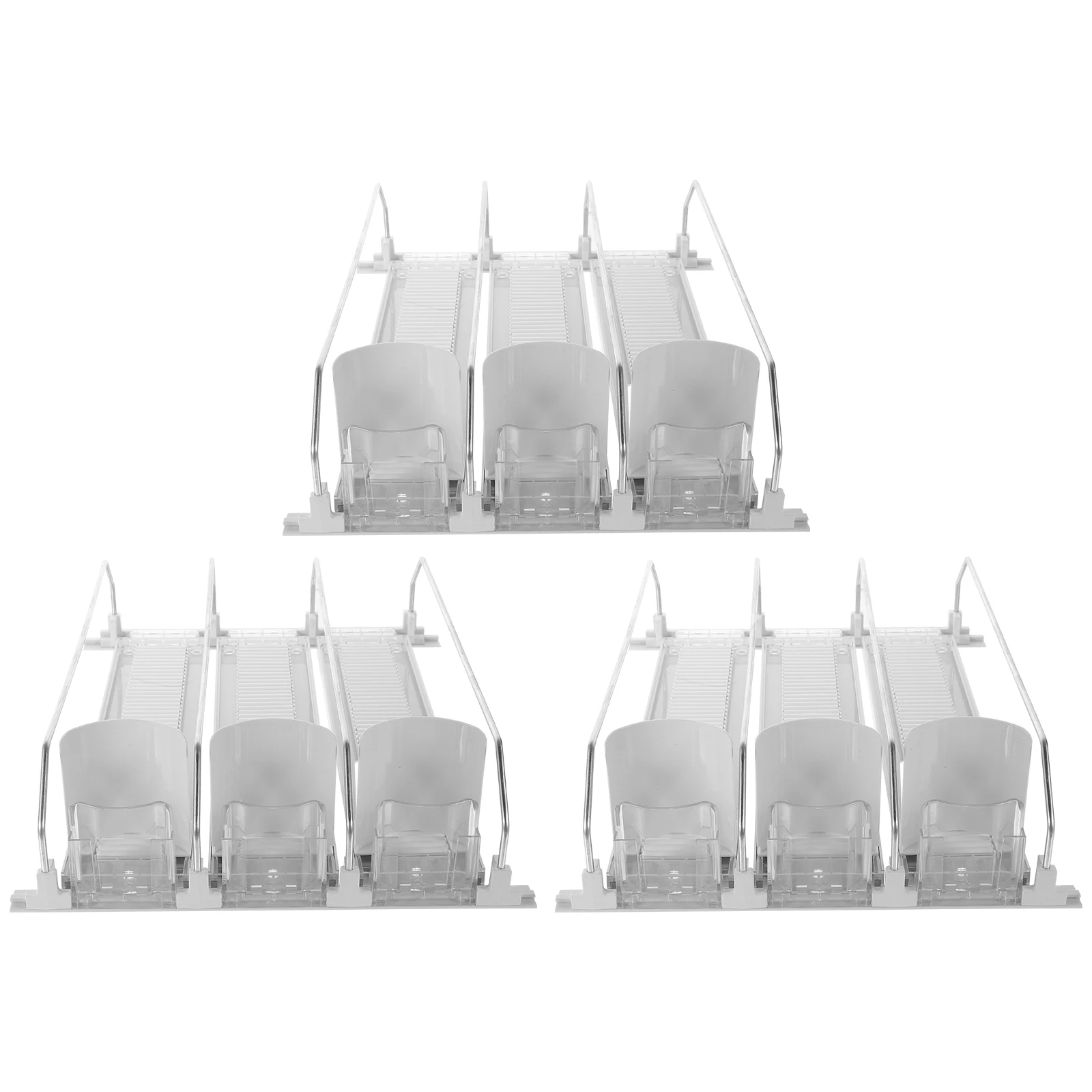 

3pcs Beverage Pusher 300-310mm Drink Organizer for Fridge Self Pushing Can Holder Storage Dispenser Refrigerator