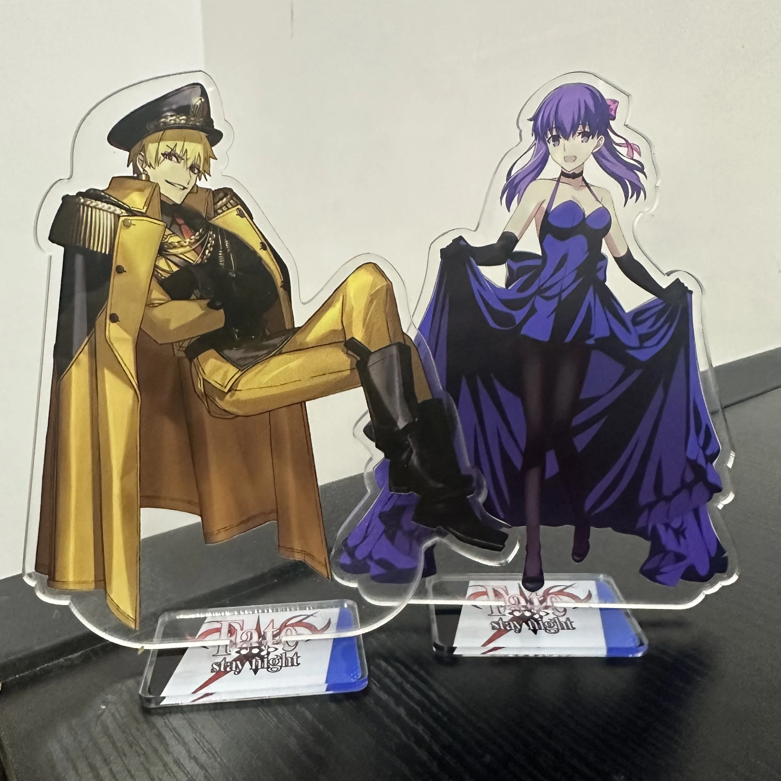 Hot Game Fate Stay Night Figures Acher Gilgamesh Altria Pendragon Cosplay Acrylic Stand Model Plate Desk Decor Standing Sign