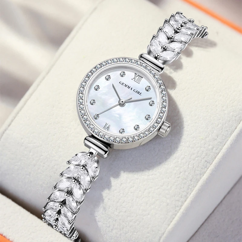 Quartz Wristwatch Romatic Girlfriend Gift 2024 Elegant Women Watch Dreamy Fishtail Bracelet Fashion Ladies Waterproof Original