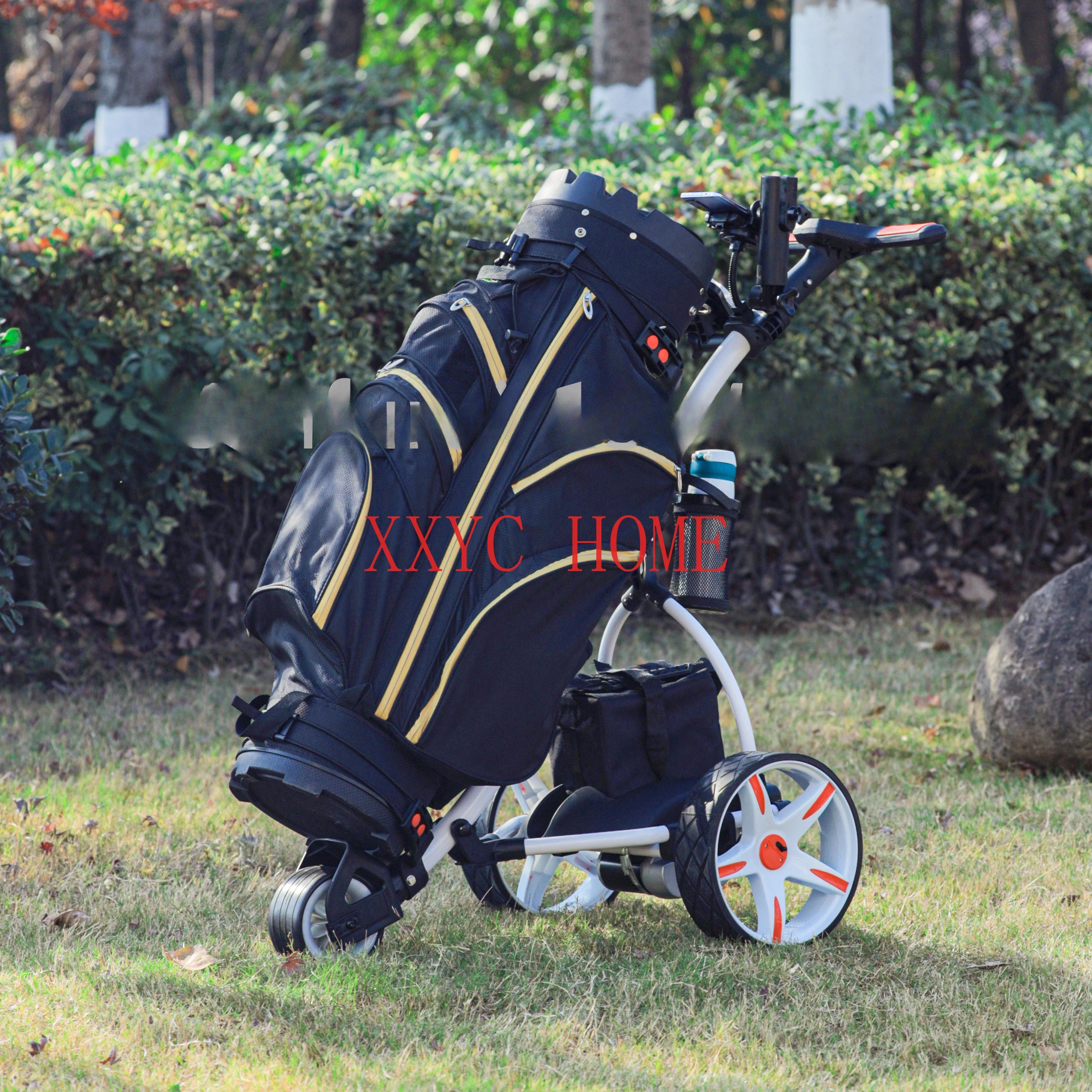 Golf Carts Electric Foldable 3 Wheel Golf Cart Trolley Electric White S1T2 Foldable Golf Scooter