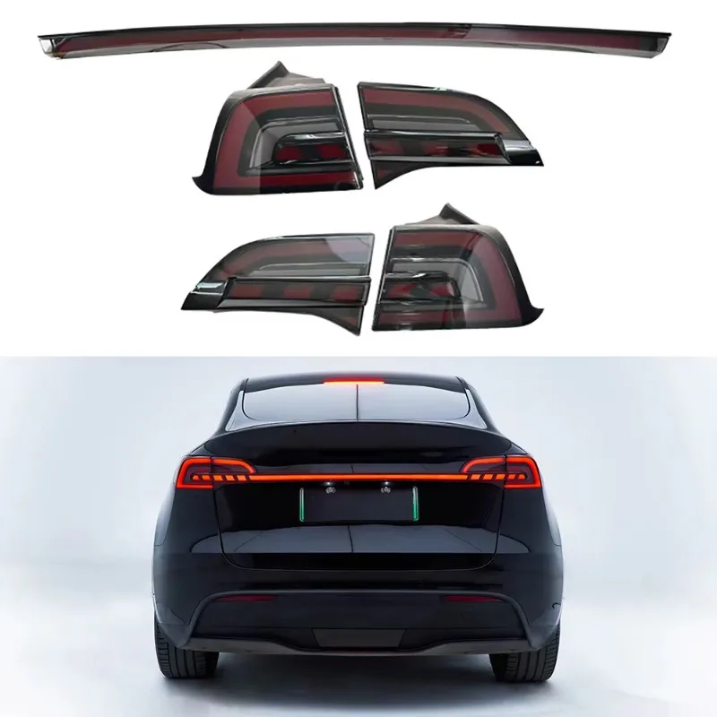 

Car Light LED Tail Lamp Rear Turn Signal Brake Lights with Full Width Tail Lights for Tesla Model 3 Y Accessories