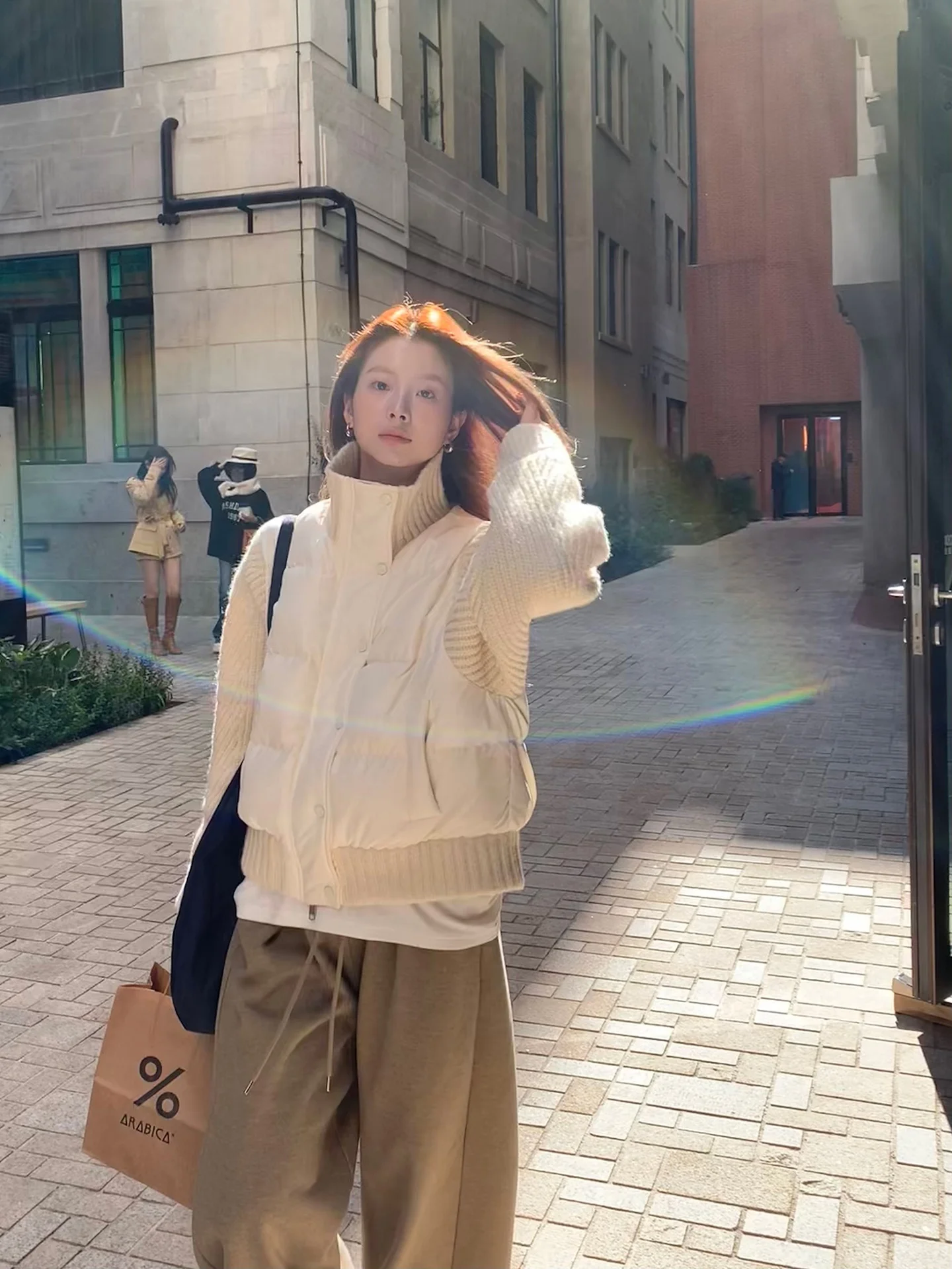 

Lightweight Puffer Jaet Women's 2025 New Winter 90 White Du down Fake Two-Piece Super Cute Winter Outerwear Coat