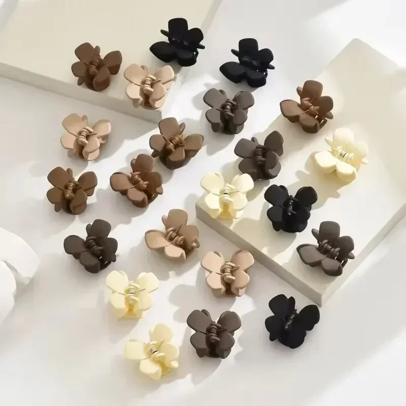 6 Pcs Small Butterfly Hair Claw Clips,No Slip Colorful Clips Accessories for Girls and Women Thin and Medium Hair