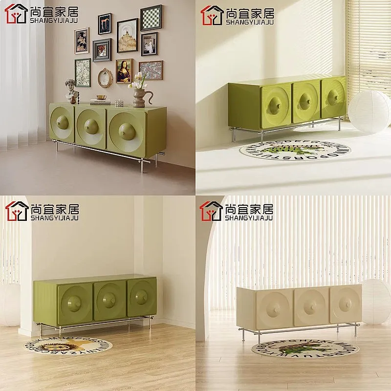 Modern Minimalist Sideboard Entryway Hall Cabinet Living Room Luxury Wall Storage Designer