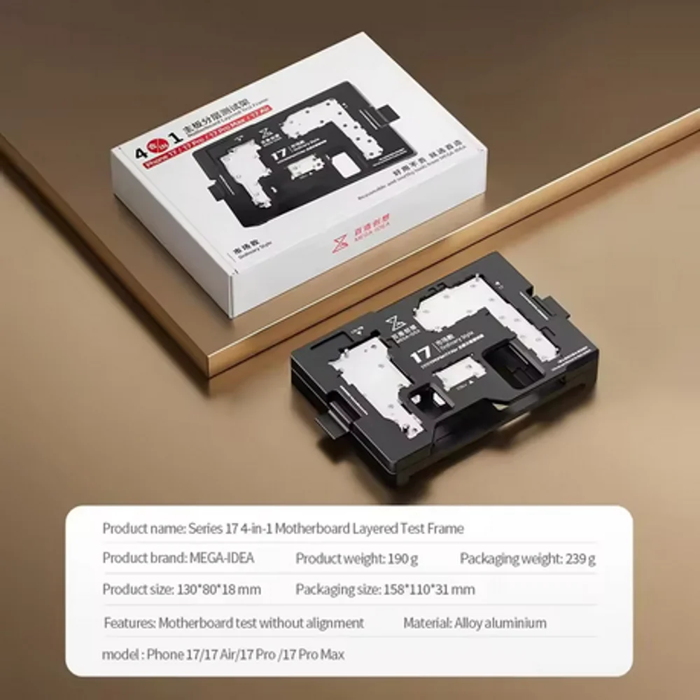 MEGA-IDEA MainBoard Layered Testing Frame For iPhone X 11 12 13 14 15 16 17Pro Max Middle Level Radio Frequency Function ISocket