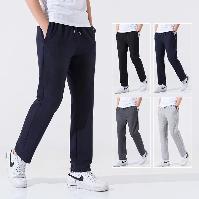 

2025 new Sweatpants Sport Pants Men Running Pants Spring Summer Large Size Loose Casual Sweat Pants Straight Jogging Pants male