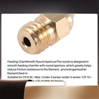 CR-6 SE 0.4MM Nozzle Hotend Nozzles For CREALITY CR-10 V2 CR-6 SE Ender-3 Ender-5 Series 3D Printer Parts-N35R