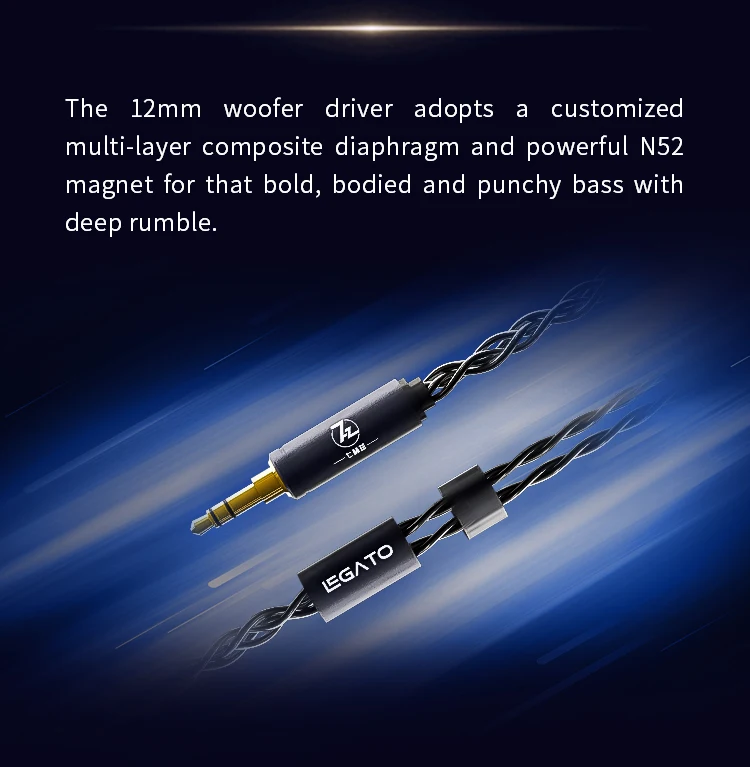 7Hz Legato 2DD HiFi In-Ear-Monitor Dual Dynamische Treiber Kopfhörer IEM mit Abnehmbare OCC 0,78mm 2Pin Kabel pre-auftrag 7-10 Tage – Detail 5