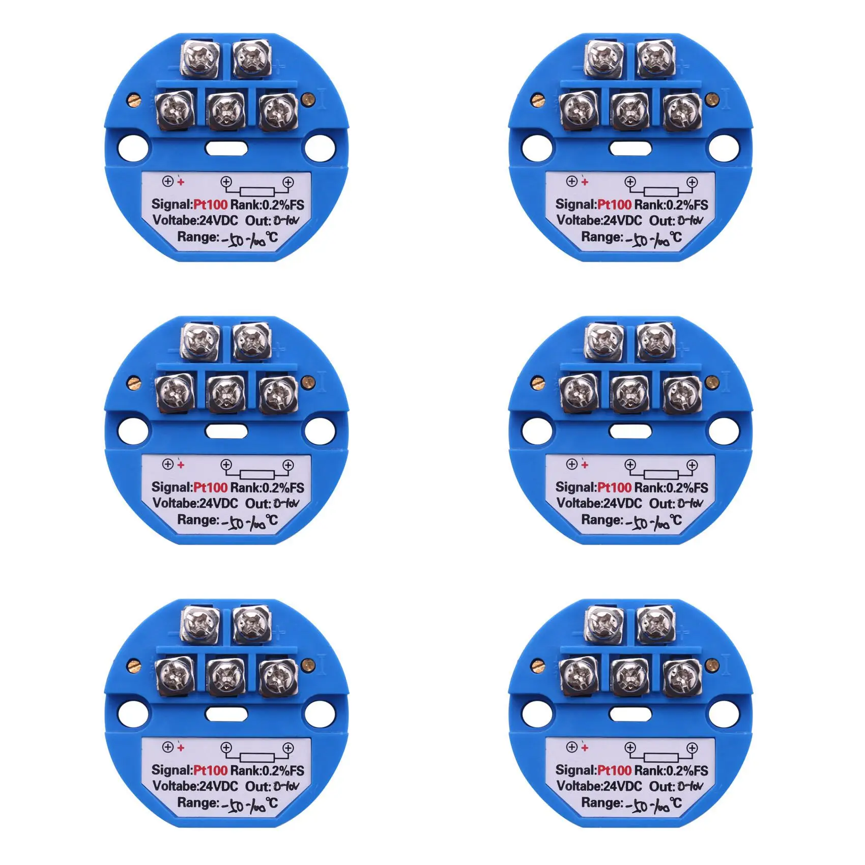 A59Z-6X RTD PT100 Temperature Transmitter DC24V Minus 50 - 100 Degree Output 0-10V