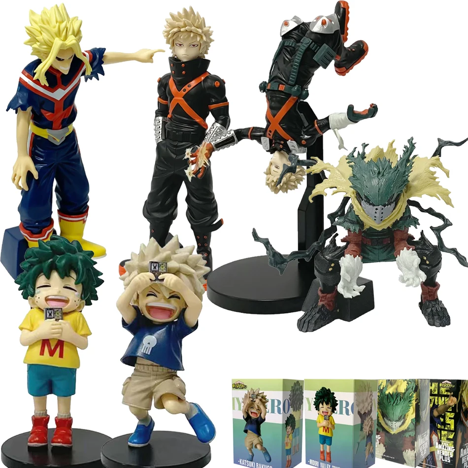 Figura de la 7ª TEMPORADA de My Hero Academia, Katsuki Bakugo en su infancia, Midoriya Izuku, Figura BANPRESTO, Modelo de PVC de Anime, Juguetes en Caja