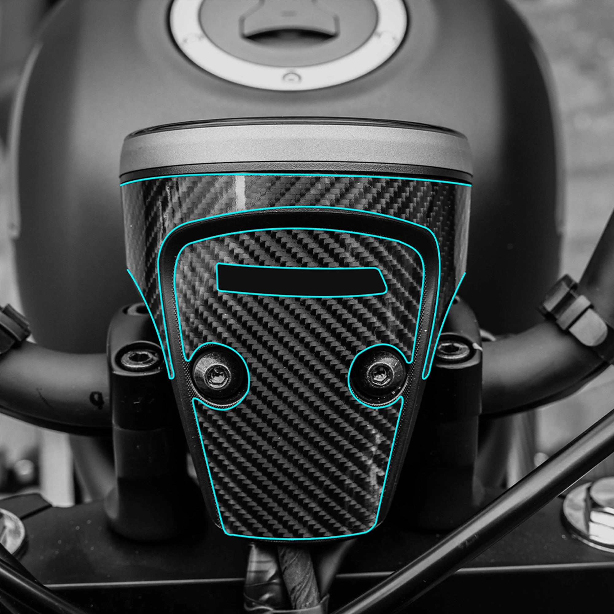 Carbon Fiber Protective Sticker Decal Compatible with 2026 Honda CM300 Motorcycle Body Decorative Film Anti-Scratch Modification