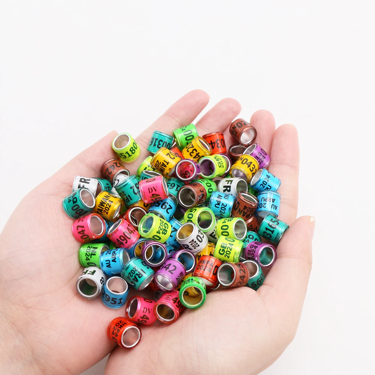100-Piece Numbered Pigeon Leg Bands 5