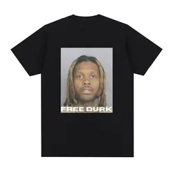 FREE DURK T Shirt Lil Durk Graphic T Shirts Mens Women Clothing Fashion Vintage T-shirt Casual Cozy Cotton Oversized Tee Shirts