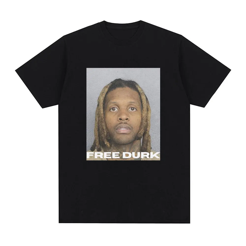 FREE DURK T Shirt Lil Durk Graphic T Shirts Mens Women Clothing Fashion Vintage T-shirt Casual Cozy Cotton Oversized Tee Shirts