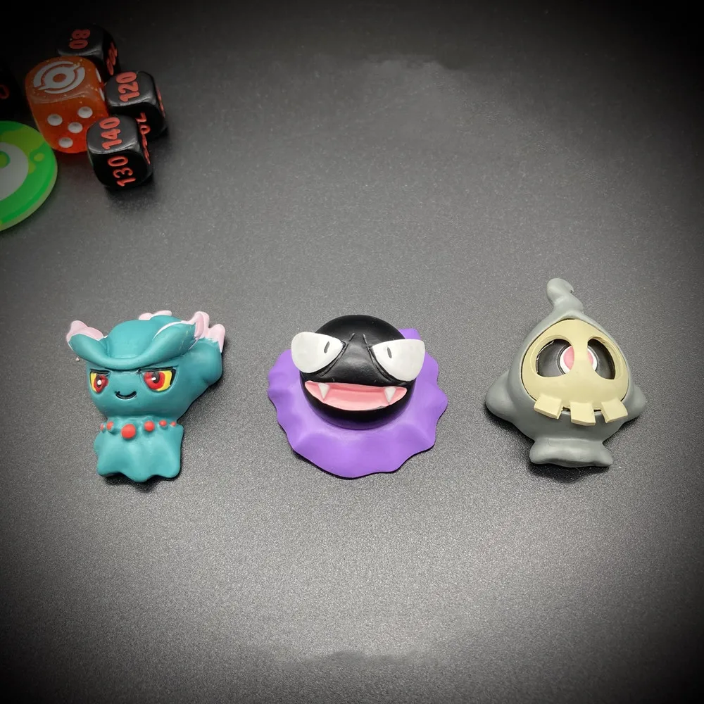 Pokémon Anime Action Figure Gengar Gastly Misdreavus Haunter Duskull Ghost Car Interior Air Outlet Decoration Kawai Car Ornament view 2