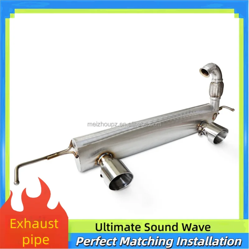 Catback Exhaust for Mercedes Benz Smart W453 1.0 0.9T 2015-2021 Ss304 High quality Exhaust Muffler Tail Section Exhaust Fitment