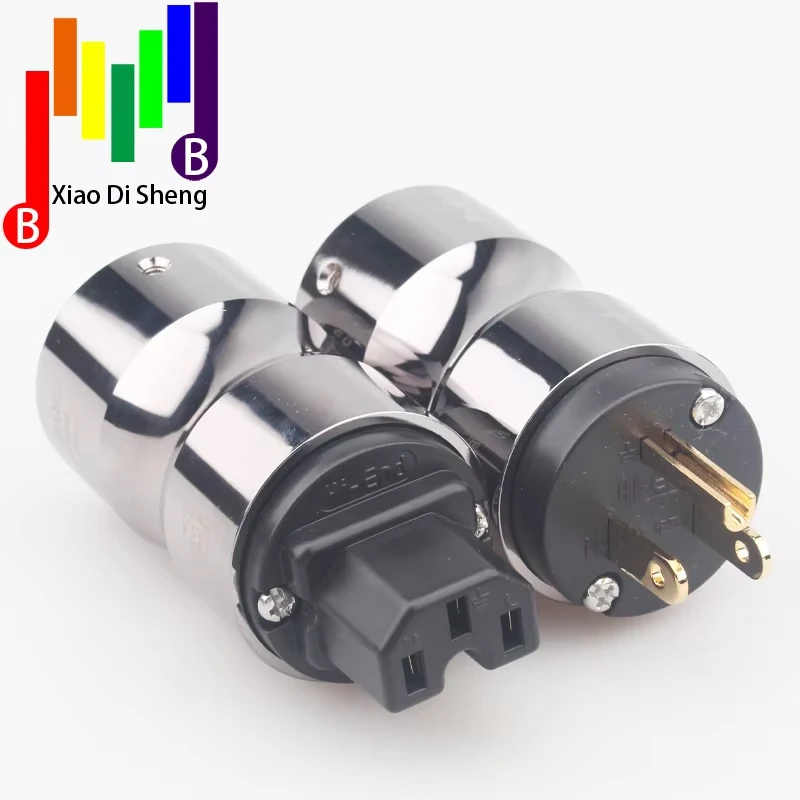 Hifiオーディオビデオ電源コネクタプラグ,24K金メッキ,DIY, AC電源,電気,オス,メス,米国,iec,15a