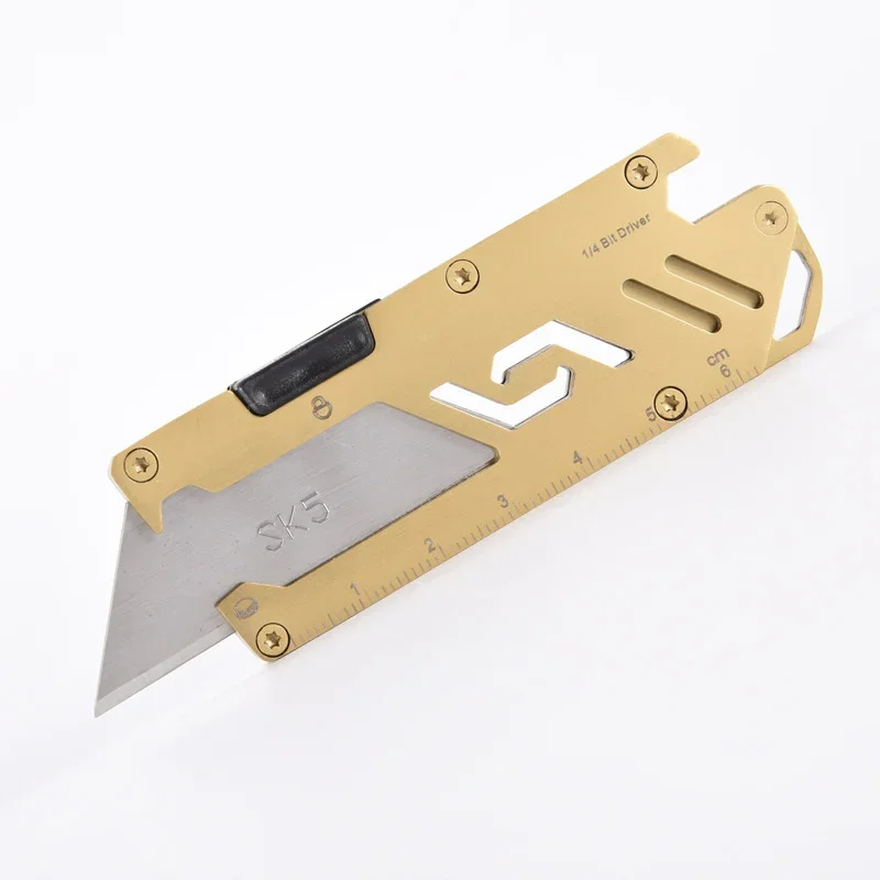 High Quality SK5 Blade Utility Knife Aeronautical Aluminium Handle EDC Outdoor Multitool Tool Paper Sharp Cutter Utility Knife