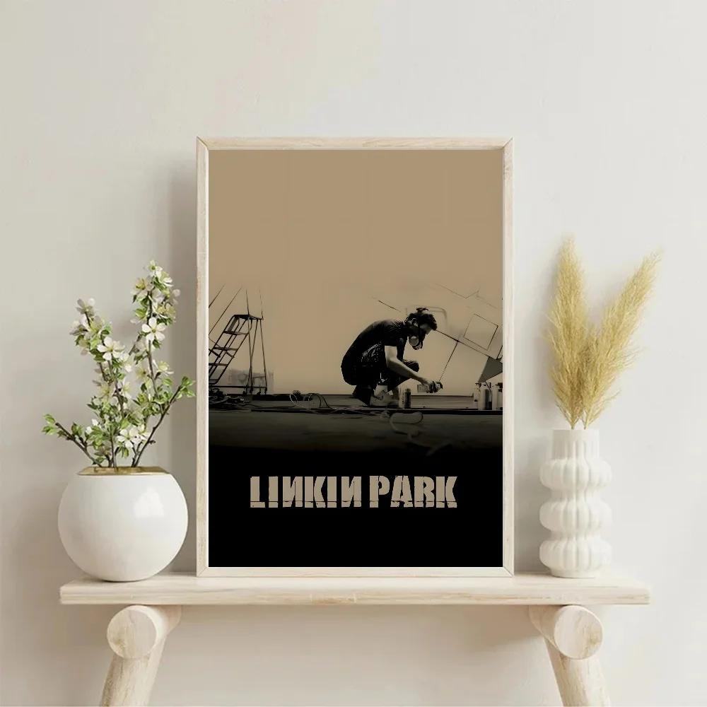 1 قطعة L-Linkin Park ملصق فني ذاتي اللصق مقاوم للماء ورق ملصق مقهى بار غرفة جدار ديكور #4