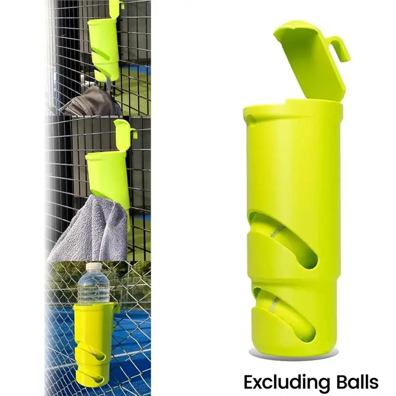 【TRAVEL ESSENTIAL】Tennis Fence Storage Bracket Clip-On Organizer For Multifunctional Gear Rack For Net For 3 Balls