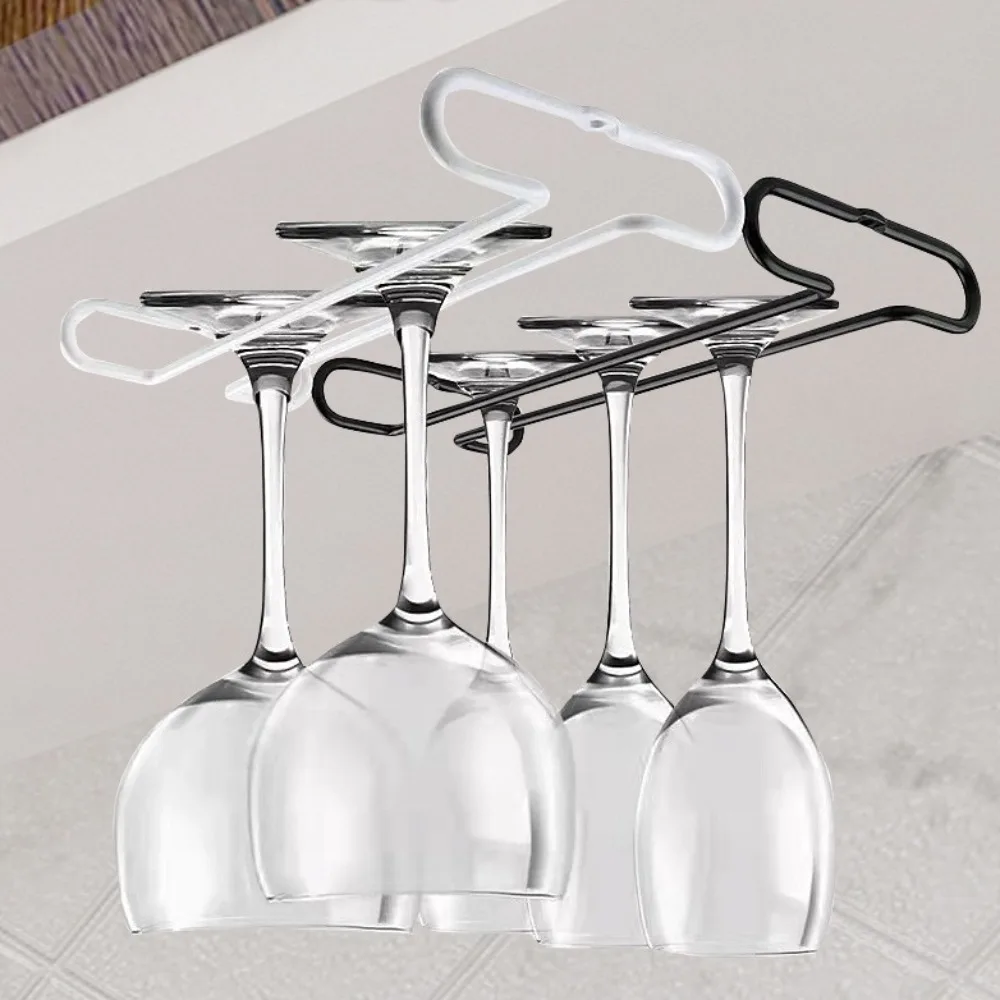 

Mug Holder Under Cabinet Wine Glass Holder Hanging Rack for Bartender Cup Dispenser Stemware Organizer Bar Tools Cup Holder 2PCS
